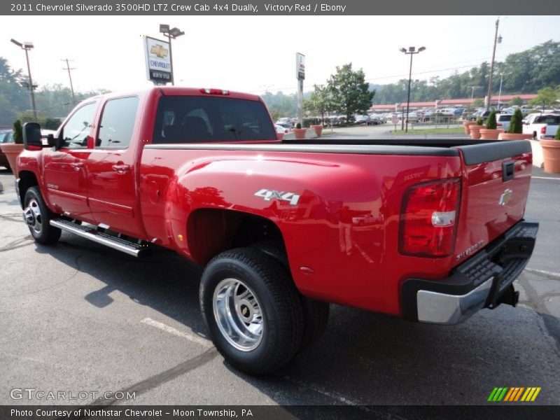Victory Red / Ebony 2011 Chevrolet Silverado 3500HD LTZ Crew Cab 4x4 Dually
