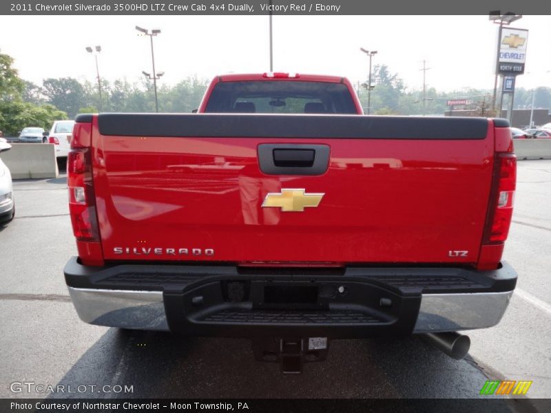 Victory Red / Ebony 2011 Chevrolet Silverado 3500HD LTZ Crew Cab 4x4 Dually