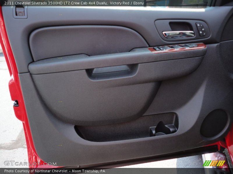 Victory Red / Ebony 2011 Chevrolet Silverado 3500HD LTZ Crew Cab 4x4 Dually