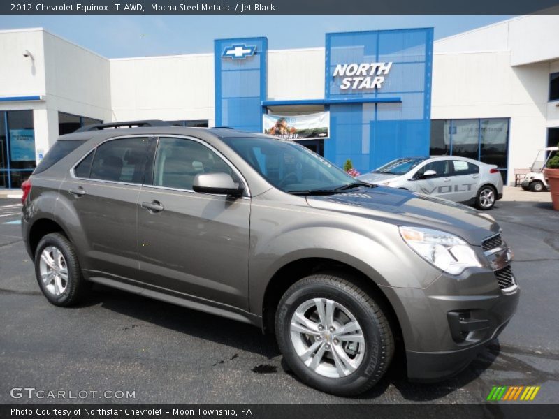 Mocha Steel Metallic / Jet Black 2012 Chevrolet Equinox LT AWD
