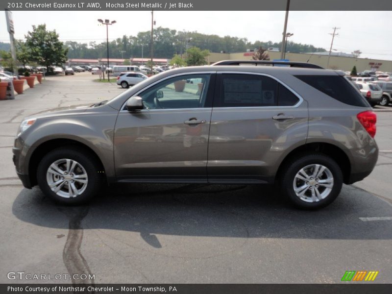 Mocha Steel Metallic / Jet Black 2012 Chevrolet Equinox LT AWD