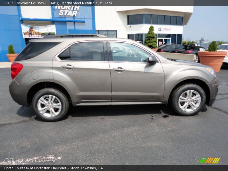 Mocha Steel Metallic / Jet Black 2012 Chevrolet Equinox LT AWD
