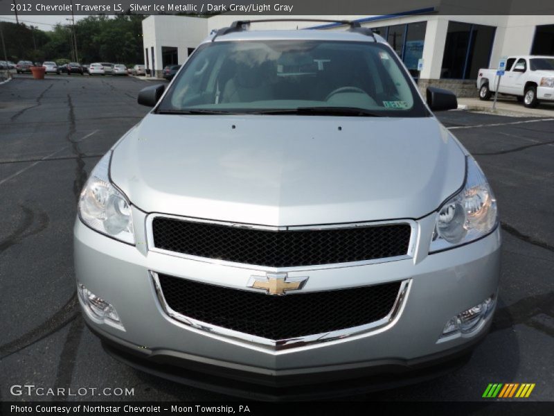 Silver Ice Metallic / Dark Gray/Light Gray 2012 Chevrolet Traverse LS