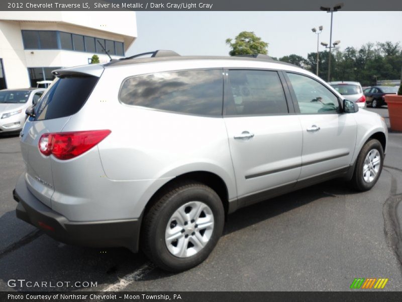 Silver Ice Metallic / Dark Gray/Light Gray 2012 Chevrolet Traverse LS