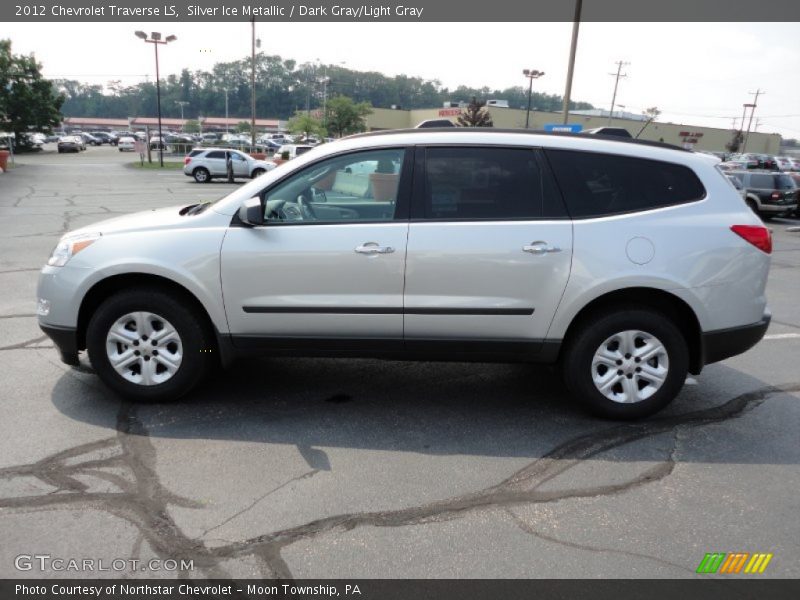 Silver Ice Metallic / Dark Gray/Light Gray 2012 Chevrolet Traverse LS