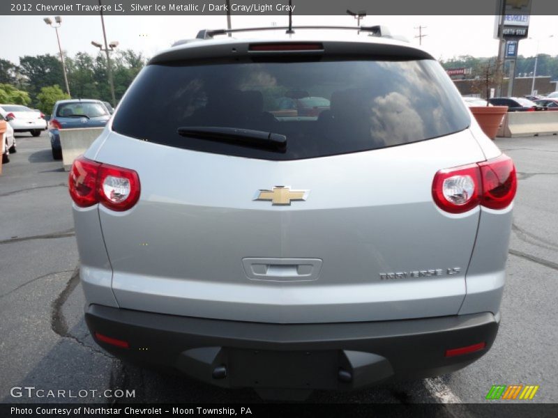 Silver Ice Metallic / Dark Gray/Light Gray 2012 Chevrolet Traverse LS