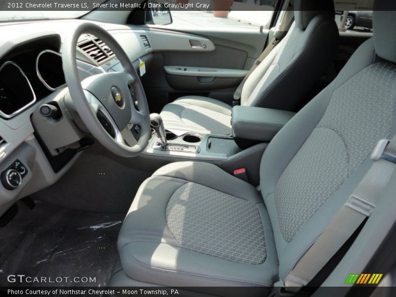 Silver Ice Metallic / Dark Gray/Light Gray 2012 Chevrolet Traverse LS
