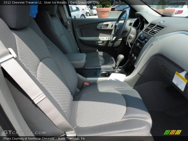 Silver Ice Metallic / Dark Gray/Light Gray 2012 Chevrolet Traverse LS