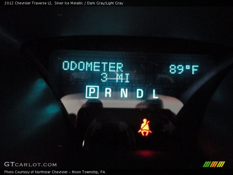 Silver Ice Metallic / Dark Gray/Light Gray 2012 Chevrolet Traverse LS