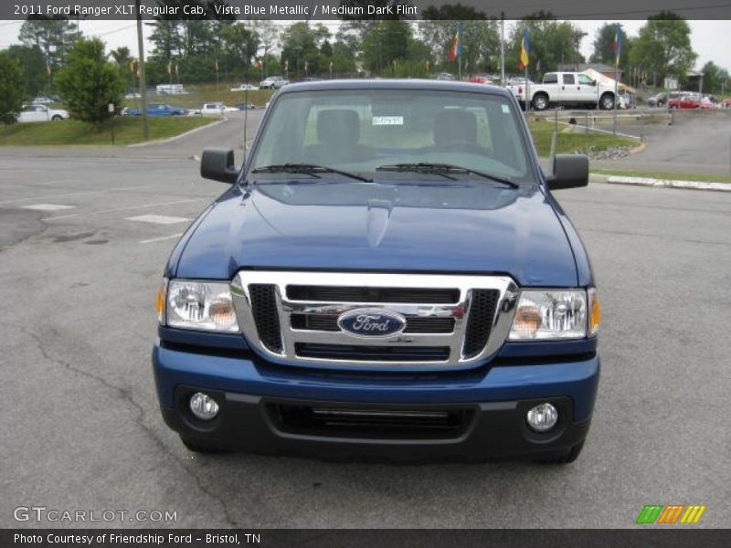 Vista Blue Metallic / Medium Dark Flint 2011 Ford Ranger XLT Regular Cab