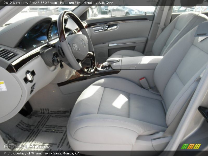  2012 S 550 Sedan Ash/Grey Interior