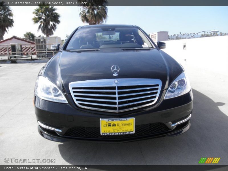 Black / Black 2012 Mercedes-Benz S 550 Sedan