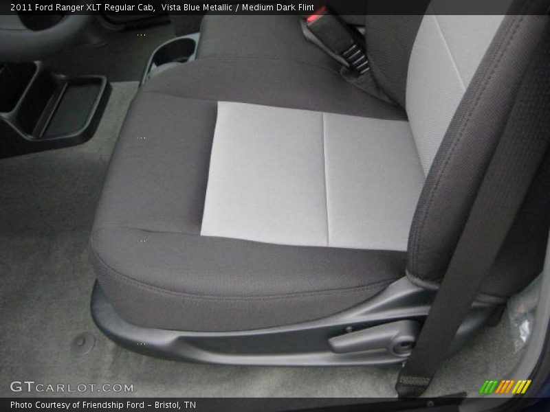 Vista Blue Metallic / Medium Dark Flint 2011 Ford Ranger XLT Regular Cab
