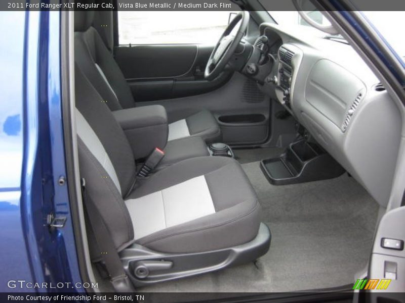 Vista Blue Metallic / Medium Dark Flint 2011 Ford Ranger XLT Regular Cab