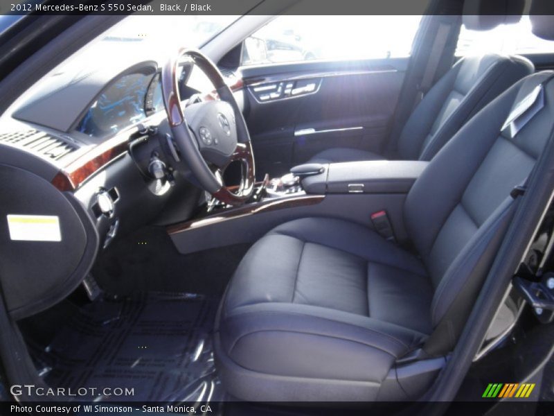Black / Black 2012 Mercedes-Benz S 550 Sedan