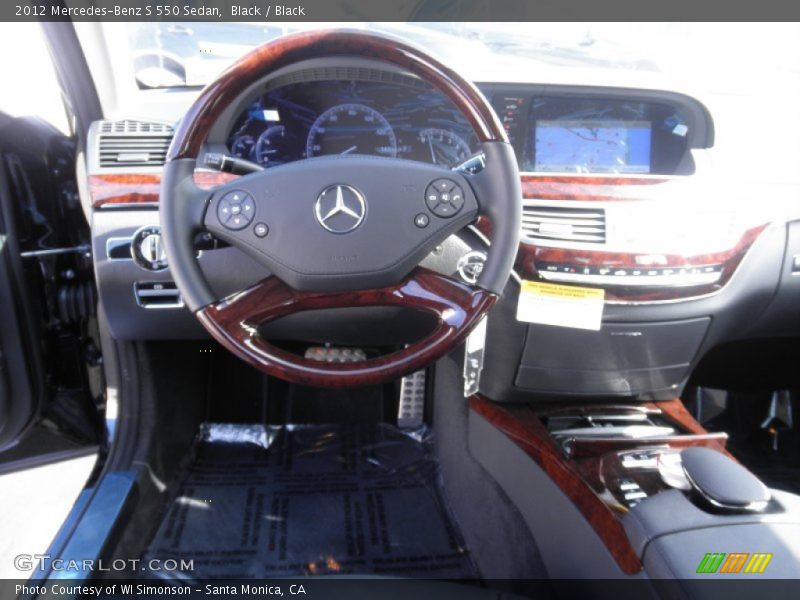 Black / Black 2012 Mercedes-Benz S 550 Sedan