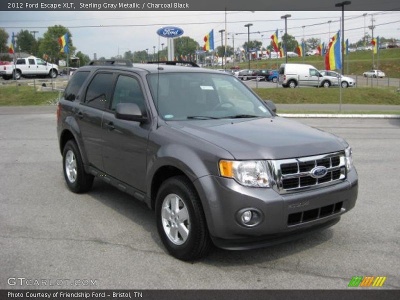 Sterling Gray Metallic / Charcoal Black 2012 Ford Escape XLT