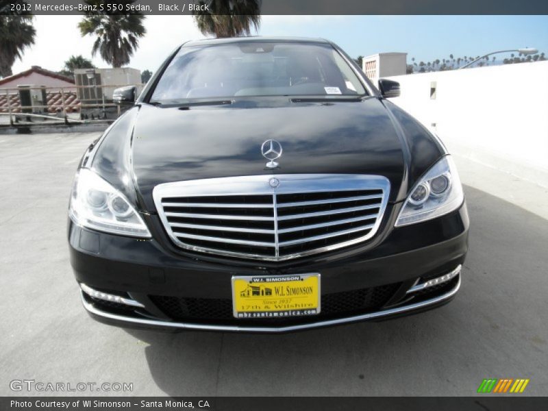 Black / Black 2012 Mercedes-Benz S 550 Sedan