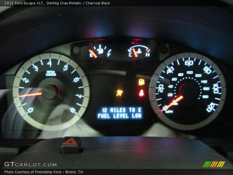 Sterling Gray Metallic / Charcoal Black 2012 Ford Escape XLT