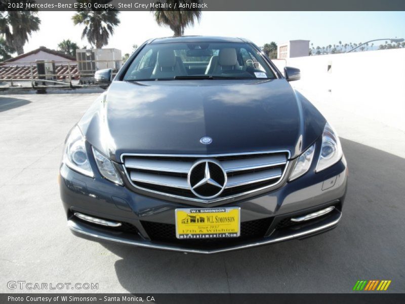 Steel Grey Metallic / Ash/Black 2012 Mercedes-Benz E 350 Coupe