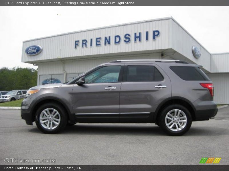 Sterling Gray Metallic / Medium Light Stone 2012 Ford Explorer XLT EcoBoost