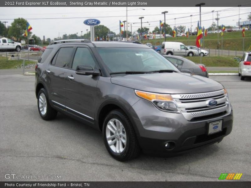 Sterling Gray Metallic / Medium Light Stone 2012 Ford Explorer XLT EcoBoost