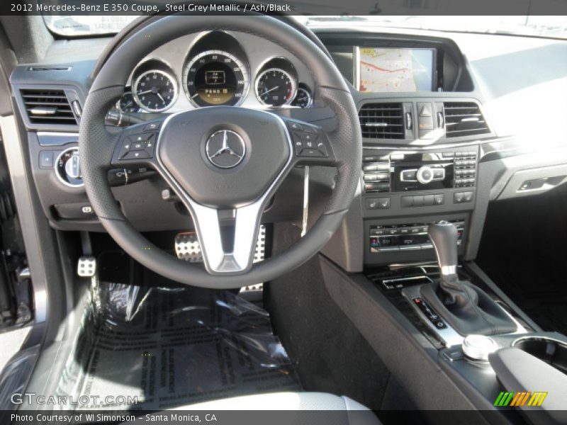 Steel Grey Metallic / Ash/Black 2012 Mercedes-Benz E 350 Coupe