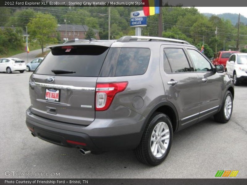Sterling Gray Metallic / Medium Light Stone 2012 Ford Explorer XLT EcoBoost