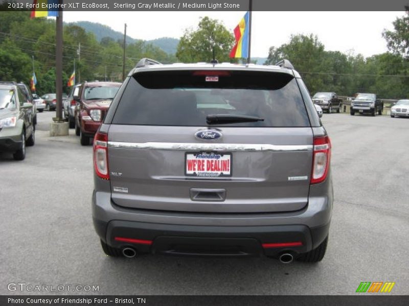 Sterling Gray Metallic / Medium Light Stone 2012 Ford Explorer XLT EcoBoost