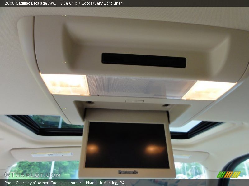 Blue Chip / Cocoa/Very Light Linen 2008 Cadillac Escalade AWD