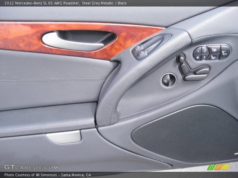 Steel Grey Metallic / Black 2012 Mercedes-Benz SL 63 AMG Roadster