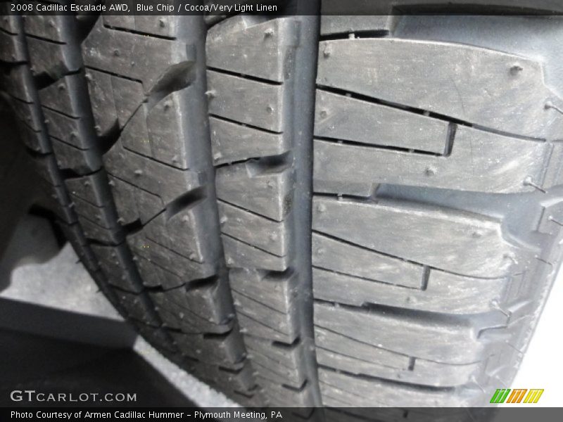 Blue Chip / Cocoa/Very Light Linen 2008 Cadillac Escalade AWD