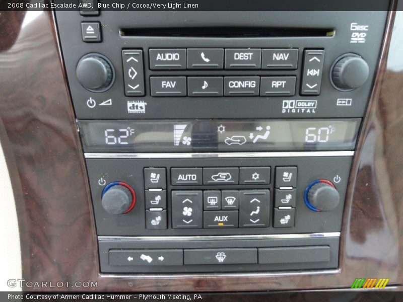 Controls of 2008 Escalade AWD