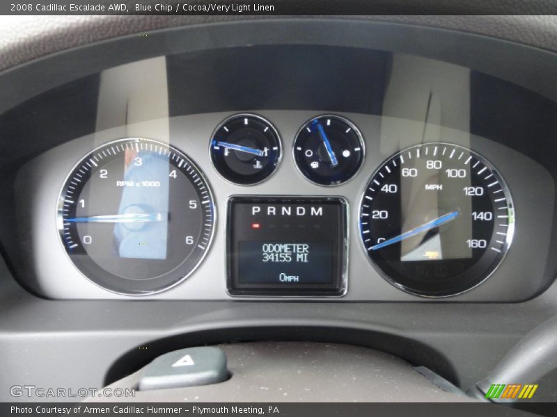  2008 Escalade AWD AWD Gauges