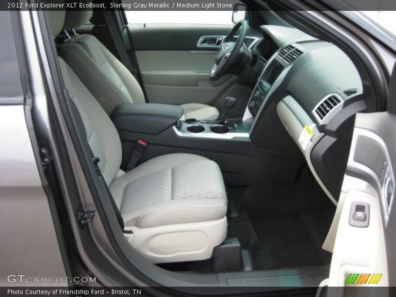 Sterling Gray Metallic / Medium Light Stone 2012 Ford Explorer XLT EcoBoost
