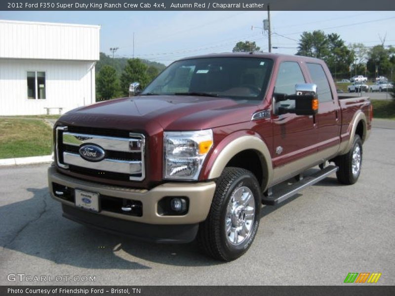 Front 3/4 View of 2012 F350 Super Duty King Ranch Crew Cab 4x4