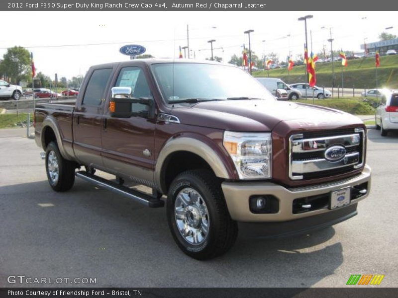 Autumn Red / Chaparral Leather 2012 Ford F350 Super Duty King Ranch Crew Cab 4x4