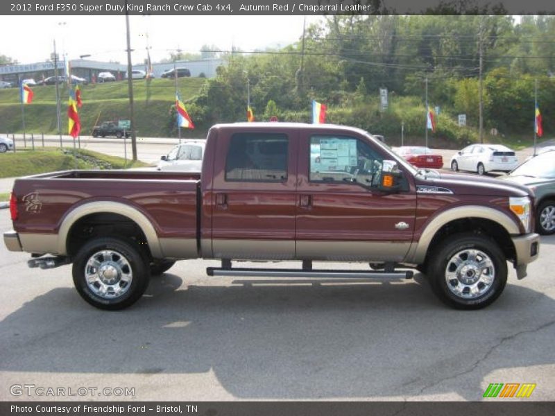 Autumn Red / Chaparral Leather 2012 Ford F350 Super Duty King Ranch Crew Cab 4x4