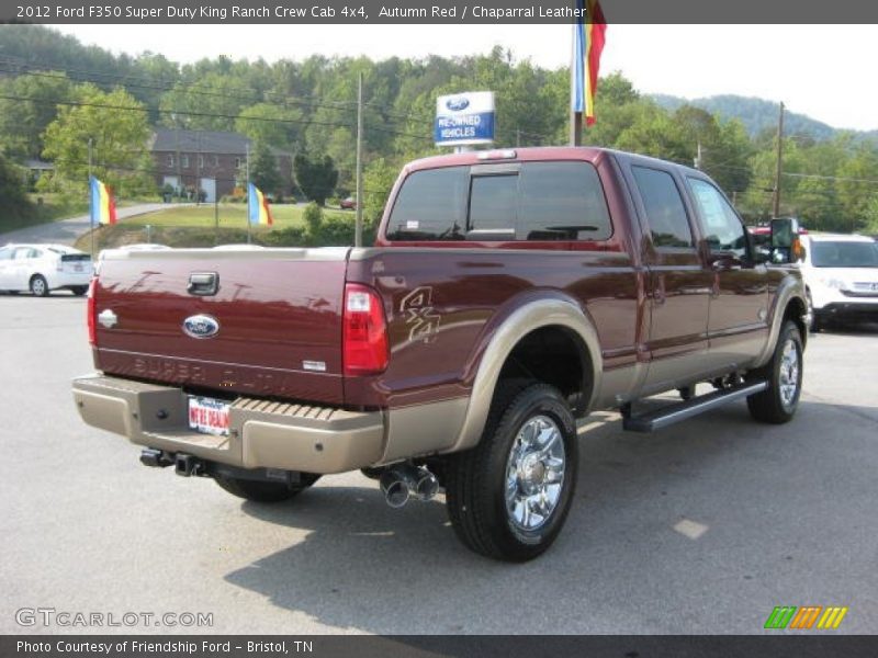 Autumn Red / Chaparral Leather 2012 Ford F350 Super Duty King Ranch Crew Cab 4x4