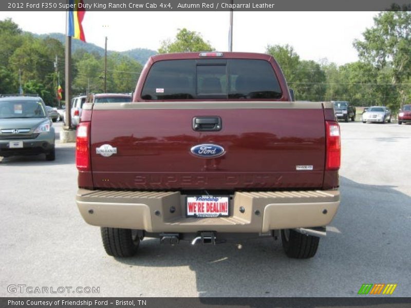 Autumn Red / Chaparral Leather 2012 Ford F350 Super Duty King Ranch Crew Cab 4x4