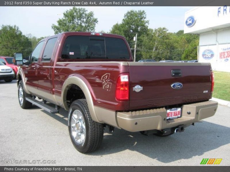 Autumn Red / Chaparral Leather 2012 Ford F350 Super Duty King Ranch Crew Cab 4x4