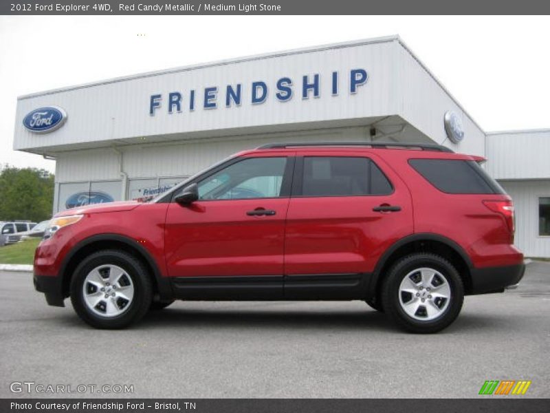 Red Candy Metallic / Medium Light Stone 2012 Ford Explorer 4WD