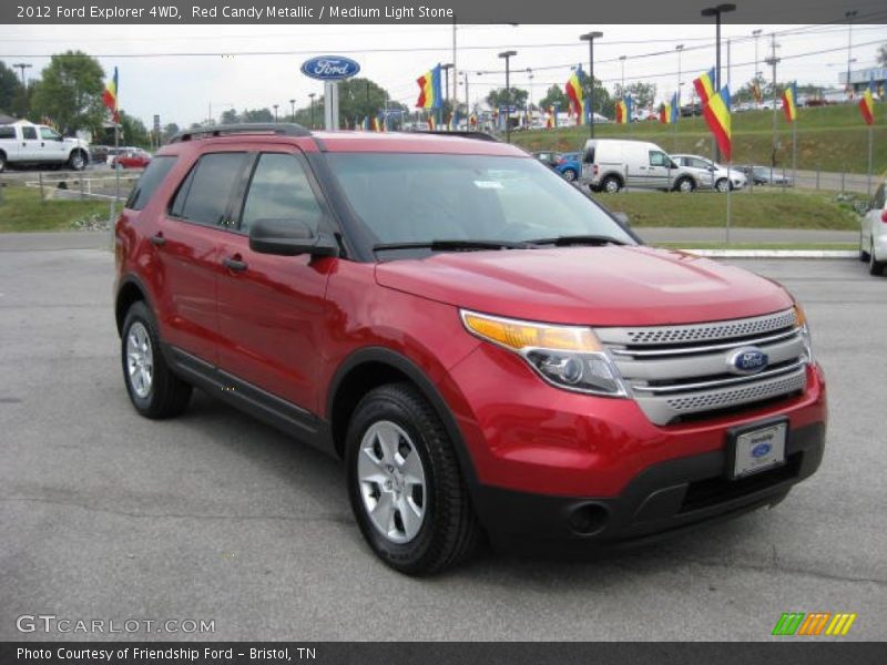 Red Candy Metallic / Medium Light Stone 2012 Ford Explorer 4WD