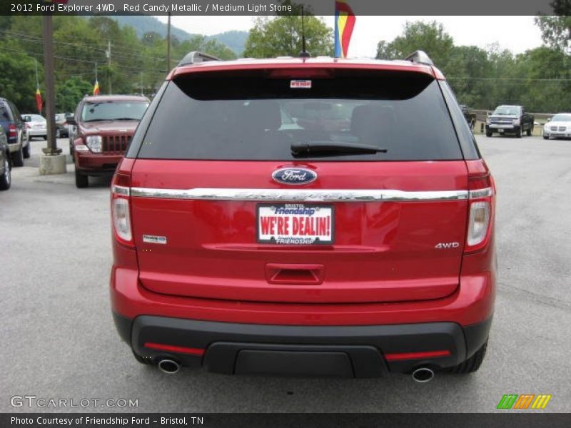 Red Candy Metallic / Medium Light Stone 2012 Ford Explorer 4WD