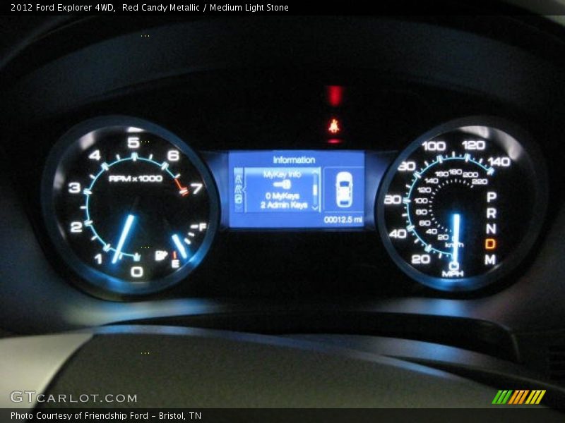  2012 Explorer 4WD 4WD Gauges