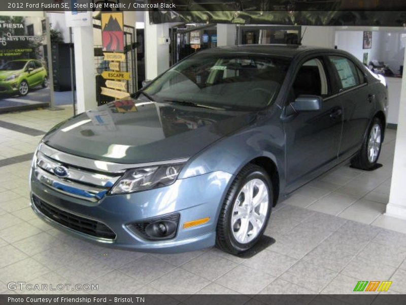 Steel Blue Metallic / Charcoal Black 2012 Ford Fusion SE