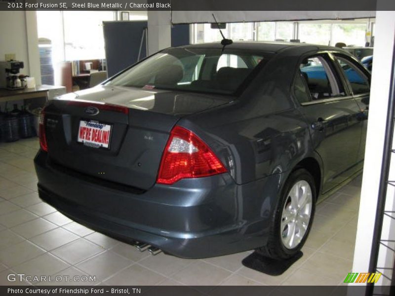 Steel Blue Metallic / Charcoal Black 2012 Ford Fusion SE