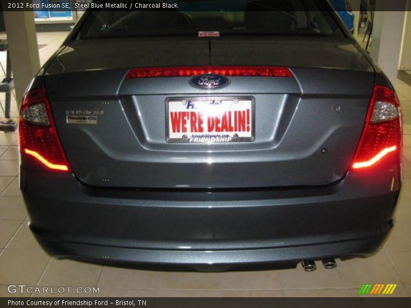 Steel Blue Metallic / Charcoal Black 2012 Ford Fusion SE