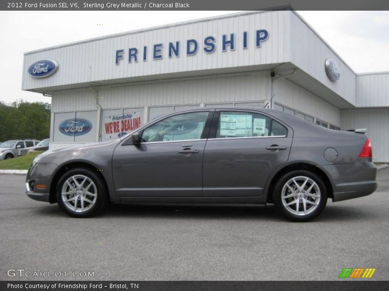 Sterling Grey Metallic / Charcoal Black 2012 Ford Fusion SEL V6