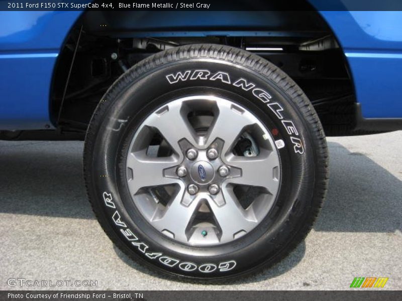 Blue Flame Metallic / Steel Gray 2011 Ford F150 STX SuperCab 4x4